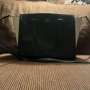 Black and white Kate spade bag